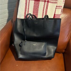 AUTHENTIC YSL Shopper Tall Black Gently Used but Great Condition